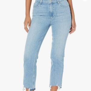 NWT- $239 PAIGE Sarah Straight Ankle - Cianna Destroyed Hem Size 34